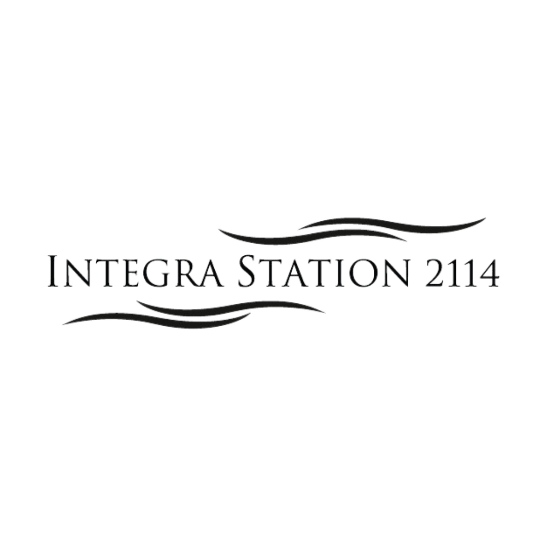 A black background with the words "Integras Station 2014" written in white.